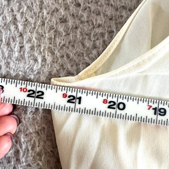 Vintage 70s Slip Dress Lingerie Sheer Floral Tier Cream Ivory Pink - Picture 3 of 13